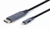 Gembird USB Type-C to DisplayPort male adapter cable, space grey, 1.8 m