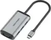 Vention Multi-function USB-C to HDMI VGA USB3.0*3 PD Docking Station, 0.15m