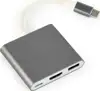 Gembird USB type-C multi-adapter, Space Grey