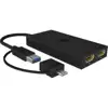 Icybox IB-SPL1029AC USB-C/A to dual HDMI splitter (2k@60Hz/4k@30Hz).
