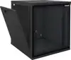 Ormar zidni 19" 1-djelni 6U - 540(š)x323(v)x550(d) mm, crni (RAL 9005), rastavljen