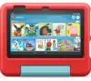 Amazon Fire 7 Kids Tablet (2022) WiFi 16 GB, with red case, without ads, B099H8RVRY