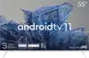 55', UHD, Android TV 11, White, 3840x2160, 60 Hz, Sound by JVC, 2x12W, 83 kWh/1000h , BT5.1, HDMI ports 4, 24 months