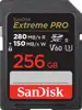 SanDisk Extreme PRO 256GB V60 UHS-II SD, 280/150MB/s, V60, C10, UHS-II