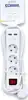Produžni kabel Commel 3/1,4m bijeli s prek. 2xUSB-5V 16A 250