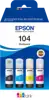 TIN Epson Tinte 104 EcoTank C13T00P640 4er Multipack (BKMCY) bis zu 7.500 Seiten