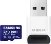 Samsung Pro PLUS microSDXC 512GB UHS-I U3 [Zapis 130MB/s Odczyt 180MB/s] z czytnikiem