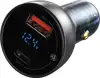 Baseus Particular Digital Display QC+PPS Dual Quick Charger Car Charger 65W (Silver)