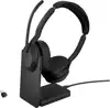 Jabra Evolve2 55 MS Stereo USB Headset black USB-C Ladestation