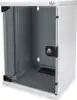 Wall Mounting Cabinet, 25.4 cm (10"), IP20, Glass front door, 30 kg, Light gray