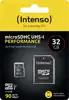 SD MicroSD Card 32GB Intenso SD-HC UHS-I inkl. SD- Adapter retail