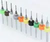 0pcs 0.3mm to 1.2mm PCB mini drill Bit tungsten steel carbide for print circuit board cnc drill Bits Machine