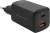 Qoltec 50766 mobile device charger Laptop, Portable gaming console, Power bank, Smartphone, Smartwatch, Tablet Black AC Fast charging Indoor