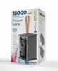 Gembird PB18-TQC3-01 Transparent QC3.0 quick charging power bank, 18000 mAh, black