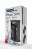 Gembird PB09-TQC3-01 Transparent QC3.0 quick charging power bank, 9000 mAh, black