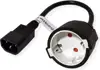 Roline VALUE naponski kabel, IEC320 C14-CEE 7/7, M/F, 0.3m, 