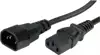 Roline naponski kabel PC-Monitor, IEC320 C14-C13 10A, M/F, 1m, crni