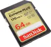 SanDisk Extreme PLUS 32GB SDXC memory card 170MB/s and 80MB/s read/write, UHS-I, Class 10, U3, V30