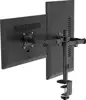 Gembird MA-D2-03 Adjustable desk mounted double monitor arm, 17”-32”, black