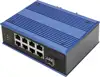 DIGITUS Switch Ind. 8-Port 10/100 PoE Unmanaged blau