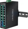 TRENDnet Industrie Switch 16Port Gbit PoE+ Metall DIN-Rail