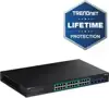 TRENDnet 28-Port Gigabit Web Smart PoE+ Switch w.10G SFP+
