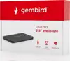 Gembird EE2-U3S-3 storage drive enclosure HDD enclosure Black 2.5"