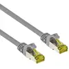S/FTP 26 AWG, CAT7 Raw Cable, CAT6a Modular plugs, 15 m, Gray