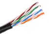 S/FTP 26 AWG, CAT7 Raw Cable, CAT6a Modular plugs, 15 m, Black