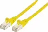 S/FTP 26 AWG, CAT7 Raw Cable, CAT6a Modular plugs, 1 m, Yellow