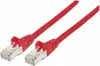 S/FTP 26 AWG, CAT7 Raw Cable, CAT6a Modular plugs, 0.5 m, Red