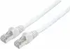 S/FTP 26 AWG, Cat7 Raw Cable, Cat6a Modular Plugs, 0.25 m (0.8 ft.), White