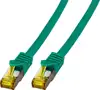 EFB RJ45 patch kabel S/FTP, Cat.6A, LSZH, Cat.7 sirovi kabel, 0,5 m, zeleni