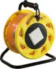 CAT.7A 1200 MHz LAN Cable on Spool with Cat.6A Keystone Jack and Face Plate, 90m, orange