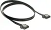 Cable SATA FLEXI 6 Gb/s 100cm black metal
