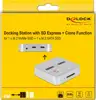 DELOCK Dockingstation M.2 NVMe SSD + M.2 SATA SSD SD Express
