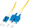 EFB Duplex Jumper LC-SC 9/125, OS2, LSZH, gelb, 2.0mm, 2m