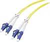EFB Duplex Jumper LC-LC 9/125, OS2, LSZH, gelb, 2.0mm, 0,5m