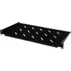 NaviaTec 19" polica za mrežni ormar, 250 mm, 1U, Cantilever, crna