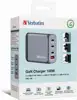 Verbatim GNC-100 GaN Charger 100W 3xUSB-C/1xUSB-A