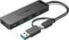 Vention 4-Port USB 3.0 Hub with Type C USB 3.0 2-in-1 Interface and Power Supply 0,15m