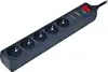 Gembird Surge protector, 5 sockets, 1,5 m, black