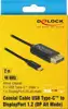 DELOCK USB Type-C > DisplayPort (DP Alt Mode) 2m koaxial