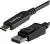 StarTech.com 6ft/1.8m USB C to Displayport 1.4 Cable Adapter - 4K/5K/8K USB Type C to DP 1.4 Monitor Video Converter Cable - HDR/HBR3/DSC - external video adapter - black