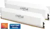 Crucial Pro Overclocking 32GB Kit (2x16GB) DDR5-6000 UDIMM CL36 White (16Gbit), EAN: 649528943019