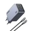 Ugreen Nexode Pro 100W 3-Port GaN USB Charger with 1.5M 100W USB-C Charging Cable Included