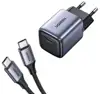 Ugreen Nexode 30W USB C GaN II charger with included USB-C 60W 1M cable