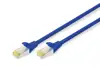DIGITUS CAT 6A S/FTP patch kabel, 1m, plava