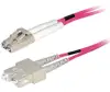 Transmedia Fibre optic MM OM4 Duplex Patch cable LC-SC 1m