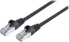 S/FTP 26 AWG, CAT7 Raw Cable, CAT6a Modular plugs, 10 m, Black